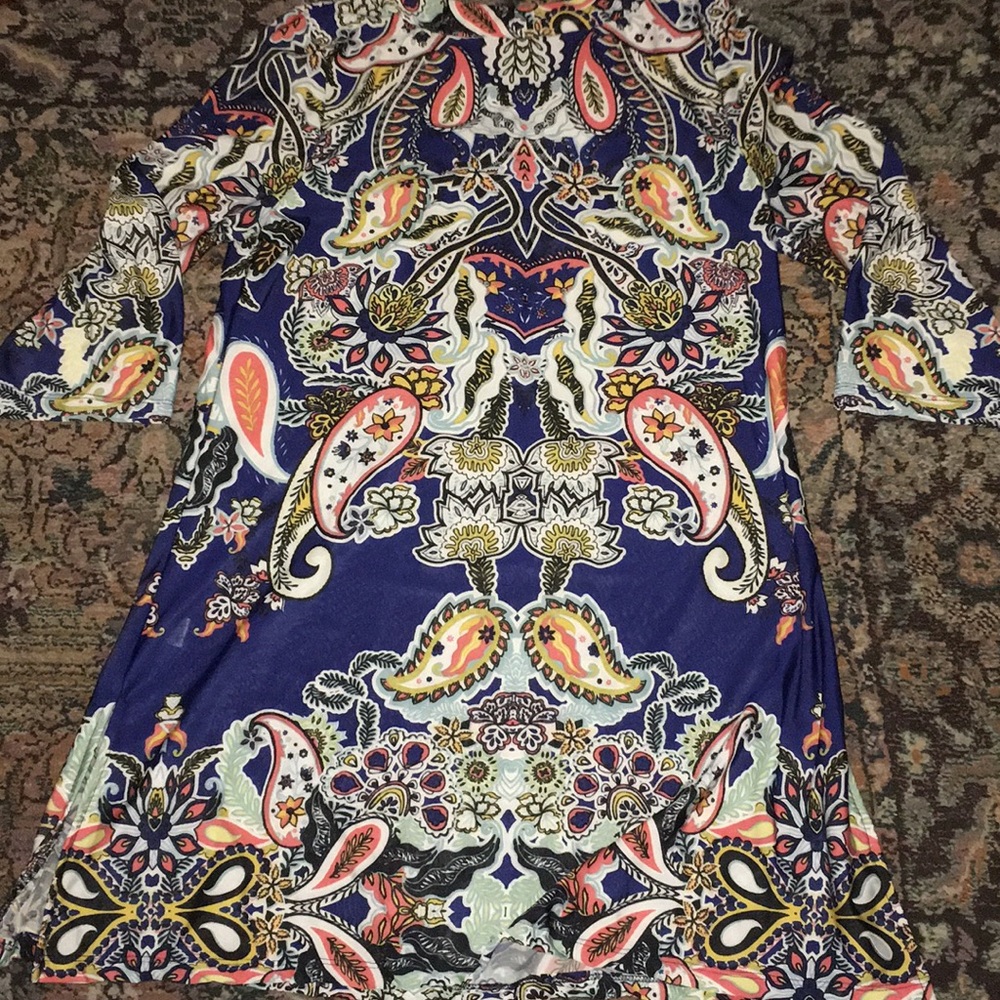 NAVY WITH OTHER GREAT COLORS-DRESS/COVER-UP - Picture 5 of 8